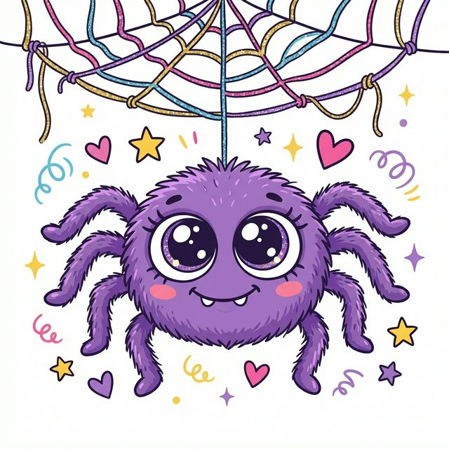 Cute Fluffy Spider